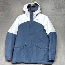 REI Co op Timber Mountain Ski Insulated Jacket Kids M Blue White Fleece Lined