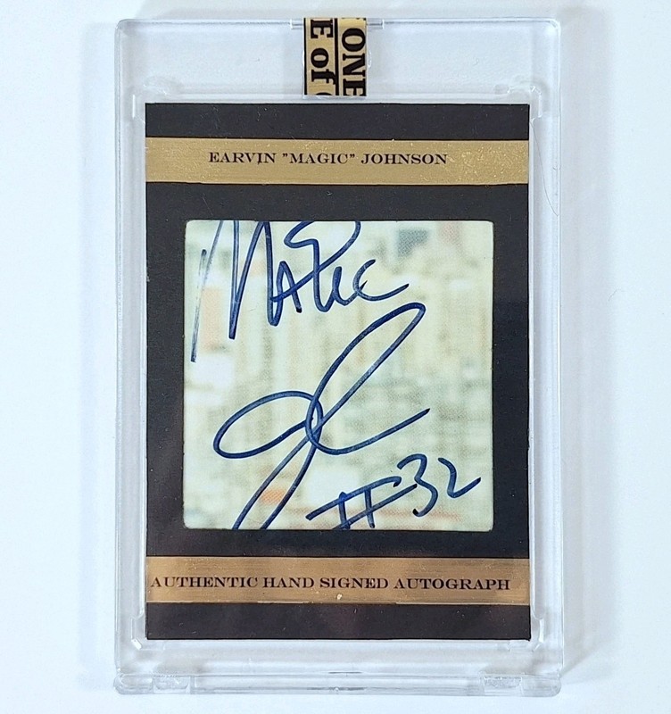 Magic Johnson Encased Relic Cut Auto Gold 1/1 - LA Lakers - FREE SHIPPING