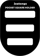 Jeatonge Pocket Square Holder Keeper Organizer Pocket Squares for Men Prefolded