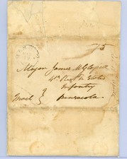 President Andrew Jackson Handwritten Address Panel Not Signed