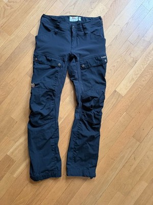 Fjällräven Hose Keb Trousers mit G-1000 Wanderhose Damen DE 38 Schwarz