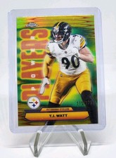 2025 Topps Chrome TJ Watt Power Players Yellow Refractor 115/275 Steelers PP-39