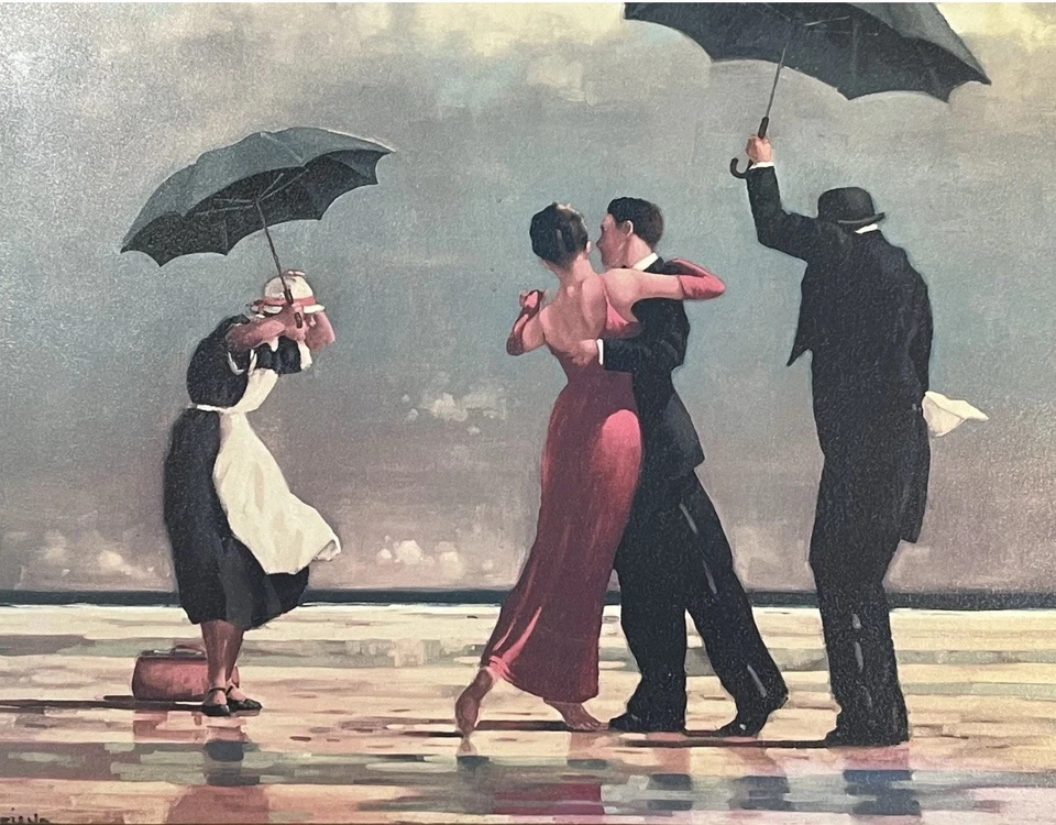 The Singing Butler por Jack Vettriano emoldurado 30" x 24,75" - Imagem 2 de 4