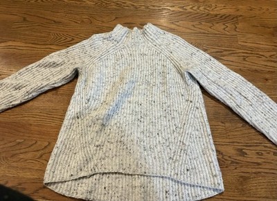 Madewell Women's Loop-Edge Pullover Sweater Knit  Size M Wool Blend Core