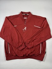 Y2K Nike Alabama Crimson Tide Windbreaker 2XL Red Quarter Zip Pullover
