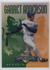 1998 Donruss Crusade Green 223/250 Garret Anderson #2 0e5c