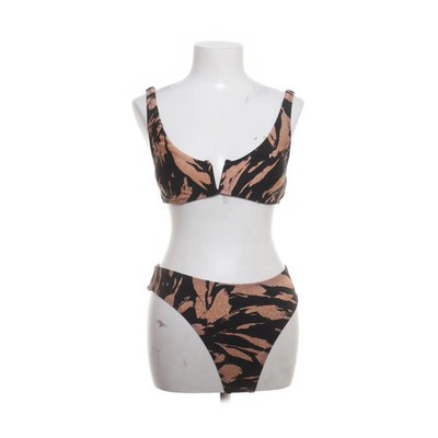 Cupshe, Bikini, Größe: S, Elasthan/Nylon/Polyester, Schwarz/Beige, Zebra #eki