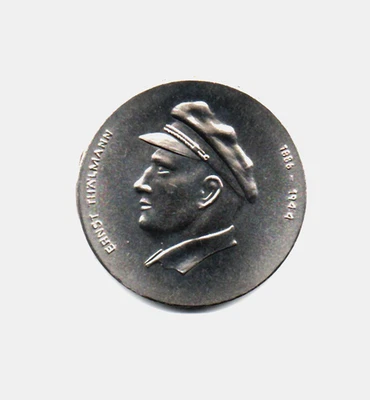 SED Medaille Bezirksleitung Magdeburg Ernst Thälmann DDR Neusilber(?) 35,7 mm - Bild 1 von 2