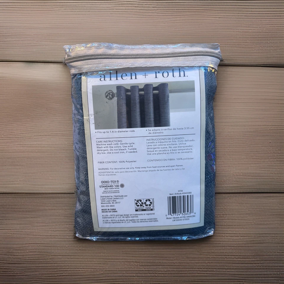 Allen Roth | Yaman | Blackout | Indigo | 50x95in | #2443380 - Image 2 of 3