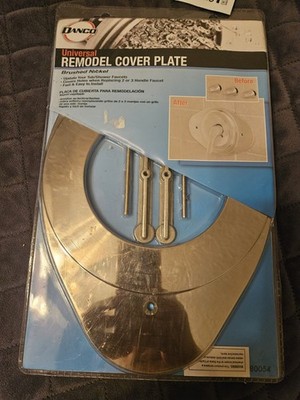 Danco Universal Remodel Cover Plate for Shower Brushed Nickel NIB