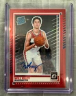 Panini Donruss Optic Will Riley Rated Rookie RED Prizm Auto #13 Washington /75