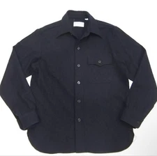 Buzz Rickson's Navy C.P.O. Wool Shirt XL Near Mint Blue Japan