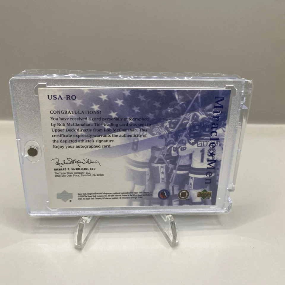 2004-05 UD Legendary Signatures Miracle Men ROB MCCLANAHAN autógrafo Foto 2 de 2