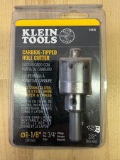 Klein Tools 1-1/8" Carbide-Tipped Hole Cutter New