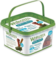 Whimzees Wellness Variety Pack Dog Dental Treats, Small Size, 56 Count