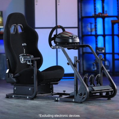 Dardoo Racing Simulator Cockpit mit Monitor Stand Sitz Fit G29 G920 Thrustmaster