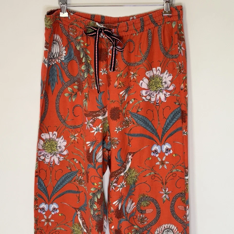 Victoria Garcia Anthropologie 麻雀佩斯利休闲睡衣裤 尺寸 M C57 — 第 3/4 张图片