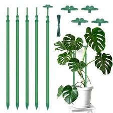 Extendable Plant Stakes, Length Scalable from 17.9IN to 42.3IN Plant