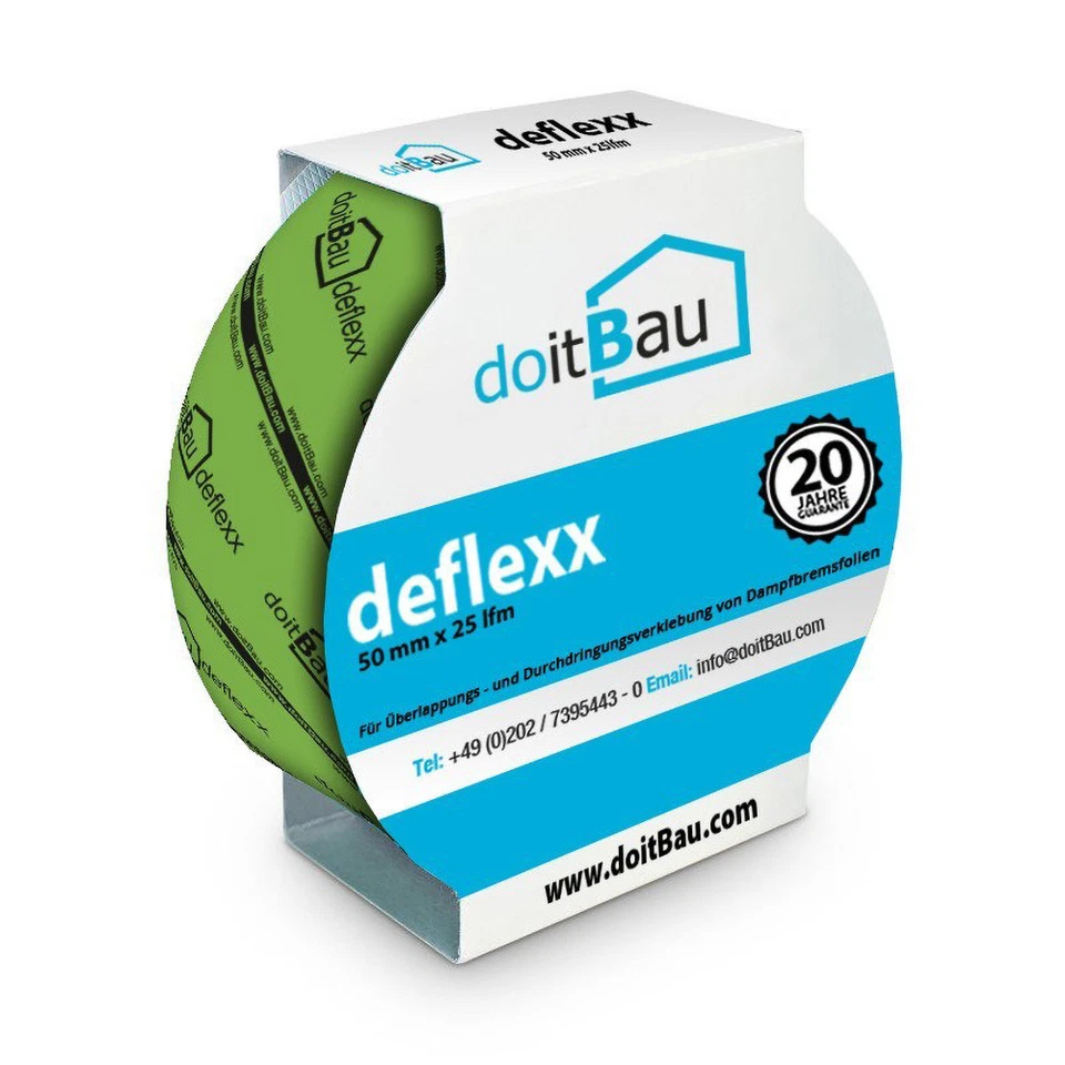 24x Klebeband Dampfbremse Dampfsperre Dampfbremsfolie Dach Dämmung Folie 50&60mm - Bild 2 von 4