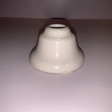 Antique Porcelain Escutcheon Republic USA Single White Deco Bathtub Shower 31/4”