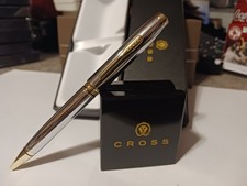 CROSS CLASSIC MEDALIST 23KT GOLD BALLPOINT PEN COLLEGE STUDENT 100 NEW GIFT