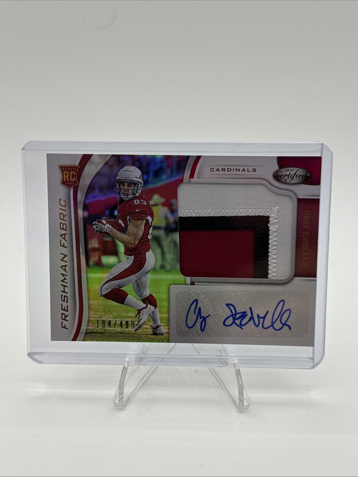 2019 Panini Certified - Freshman Fabric Signatures Andy Isabella #231