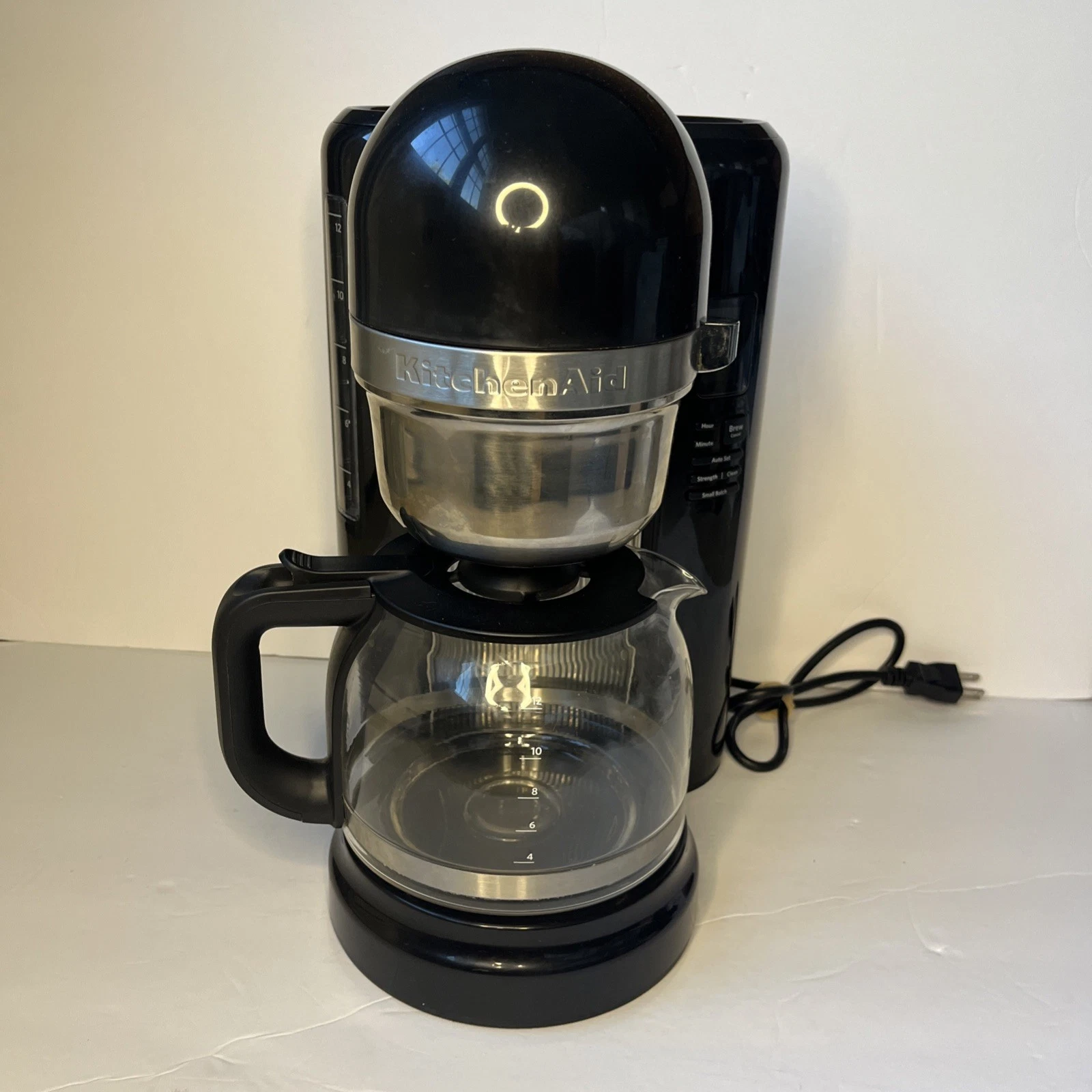 KitchenAid 12 Cup Coffee Maker KCM12040B Countertop Black Tested Works!
