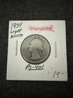 1934 Washington Quarter Light Motto FS-401