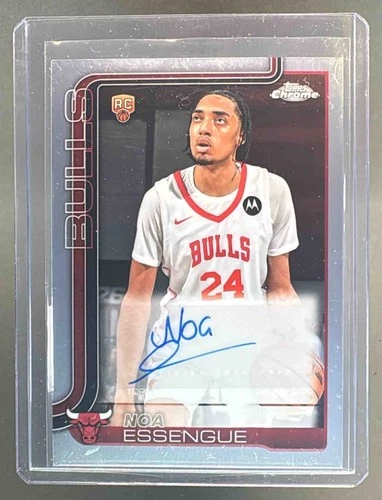 Noa Essengue 2025 Topps Chrome #TCAR-NE Auto RC Rookie