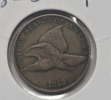 1858 Flying Eagle Cent Fine