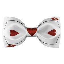 Mens Satin Silk Bowtie Poker Ace Bow Ties Ace of Hearts