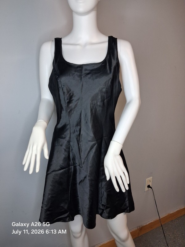 Gilligan O'Malley Vintage Slip Dress  Fredericks Of Hollywood Sheer Overlay Sz M