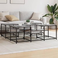 Couchtisch Grau Sonoma 121X121X40 Cm Holzwerkstoff