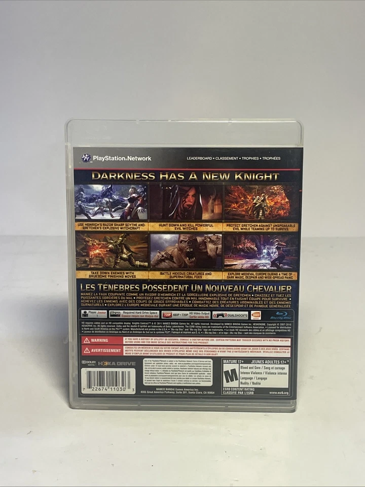 Knights Contract Playstation 3 PS3 CIB Complete Tested & Working - Image 3 of 4