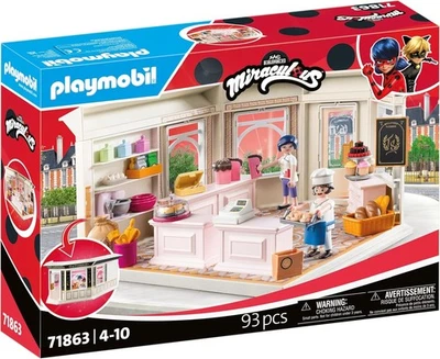 PLAYMOBIL 71863 – Miraculous Französische Bäckerei, Spielset ab 4 Jahren – Neu