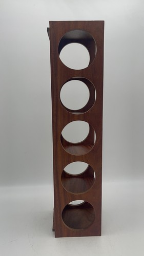 CRATE & BARREL Wall Mount Stackable Wine Rack Holder Sheesham Wood Wine Holder - Picture 3 of 11