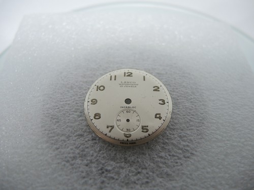 LANCO Zifferblatt, Swiss Made, Ø 27,2 mm, kleine Sekunde, watch dial - Picture 2 of 6