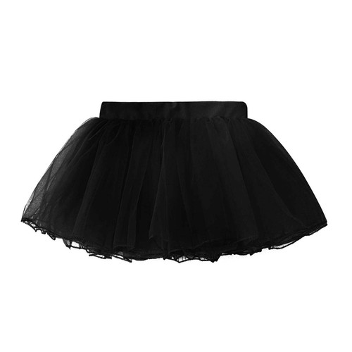 Kids Girls Tulle Layered Ballet Dance Tutu Skirt Elastic Waist Mesh Party Skirts - Picture 35 of 79