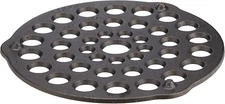 Lodge L8DOT3 Cast Iron Meat Rack/Trivet, Pre-Seasoned, 8-Inch,Black