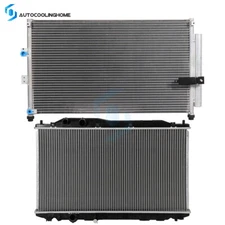 Cooling Radiator And AC Condenser For 2006-2011 Acura CSX 2006-2011 Honda Civic