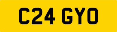 CRAIGY O CRAIG CRAGGS NEAT OLD PREFIX PRIVATE REGISTRATION NUMBER PLATE C24 GYO