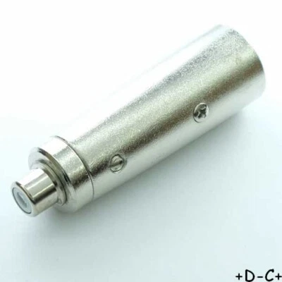 Adaptateur XLR male vers RCA femelle RND - Photo 1/2