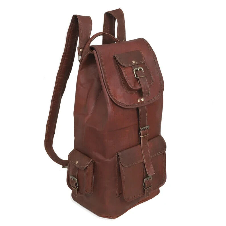 Vintage Craft's Leather Messenger Rucksack Leather Men's Backpack Laptop Book