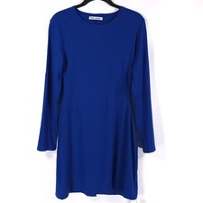 Reformation Knit Blue Mini Dress XL Long Sleeve Cutout NWT