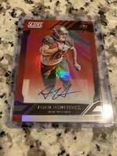 2019 Score Adam Humphries Buccaneers Auto SI-AH Football Mint Rare Free Ship