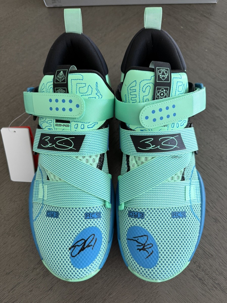 D’Angelo Russell Signed Li-Ning Way Of Wade All City Size 12 PE  Shoes BAS