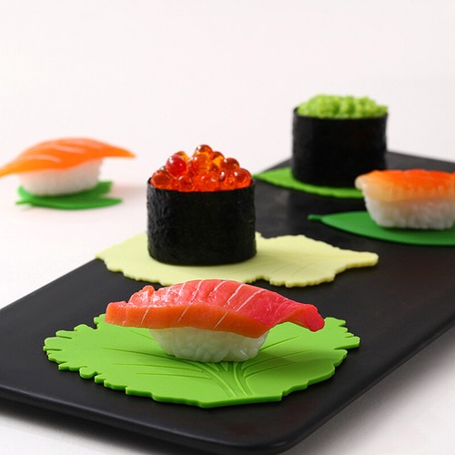 1Set Leaf Bento Dish Cup Lunch Separator Sushi Rice Ball Mat Decor Accessories - Picture 11 of 12