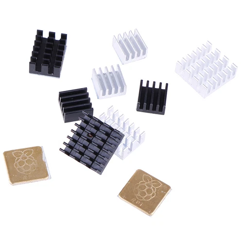 5Pcs For Raspberry Pi 2/3/4 3B+ 4B Aluminum Heatsink Radiator Cooler Kit JCAUCJ