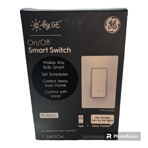 C by GE On/Off Smart Switch Google Voice Control CSWONBLPWF1/ST-WT1 New ...