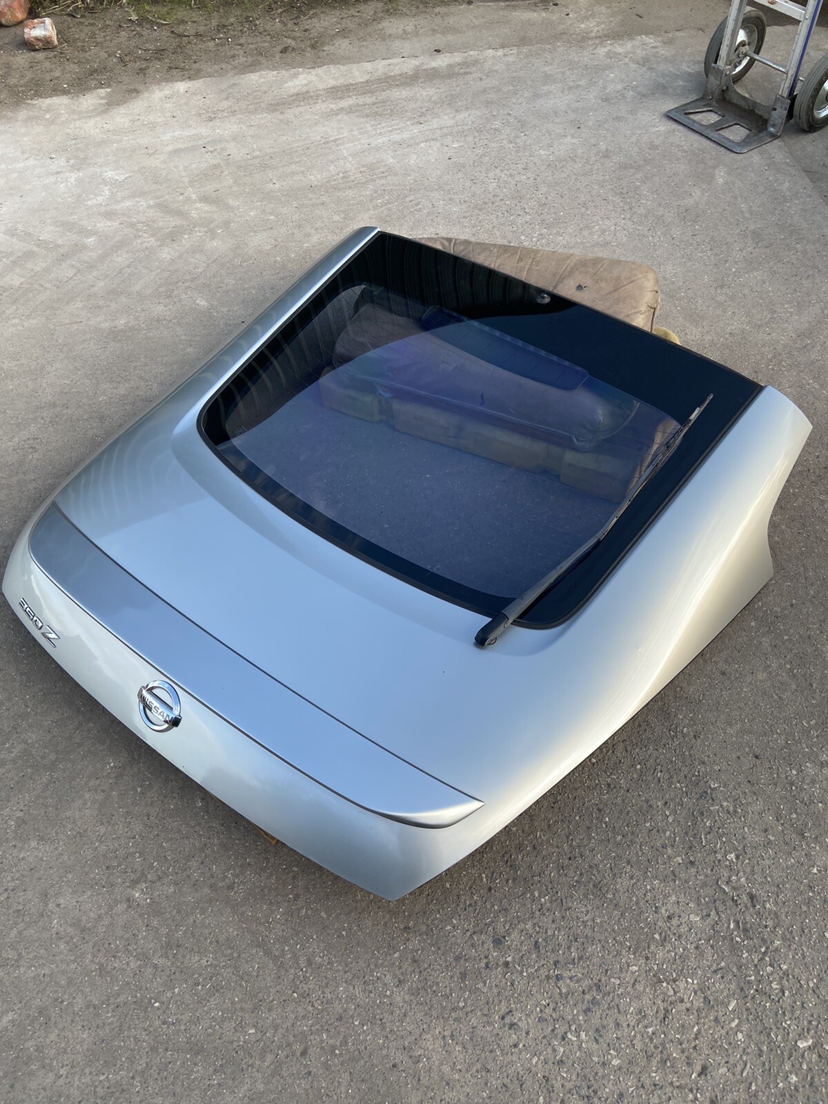 Nissan 350z boot lid tailgate hatch and spoiler KYO silver eBay
